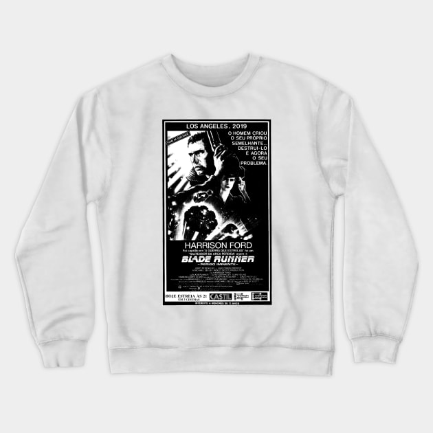 Blade Runner - Newspaper Poster Crewneck Sweatshirt by MalcolmDesigns